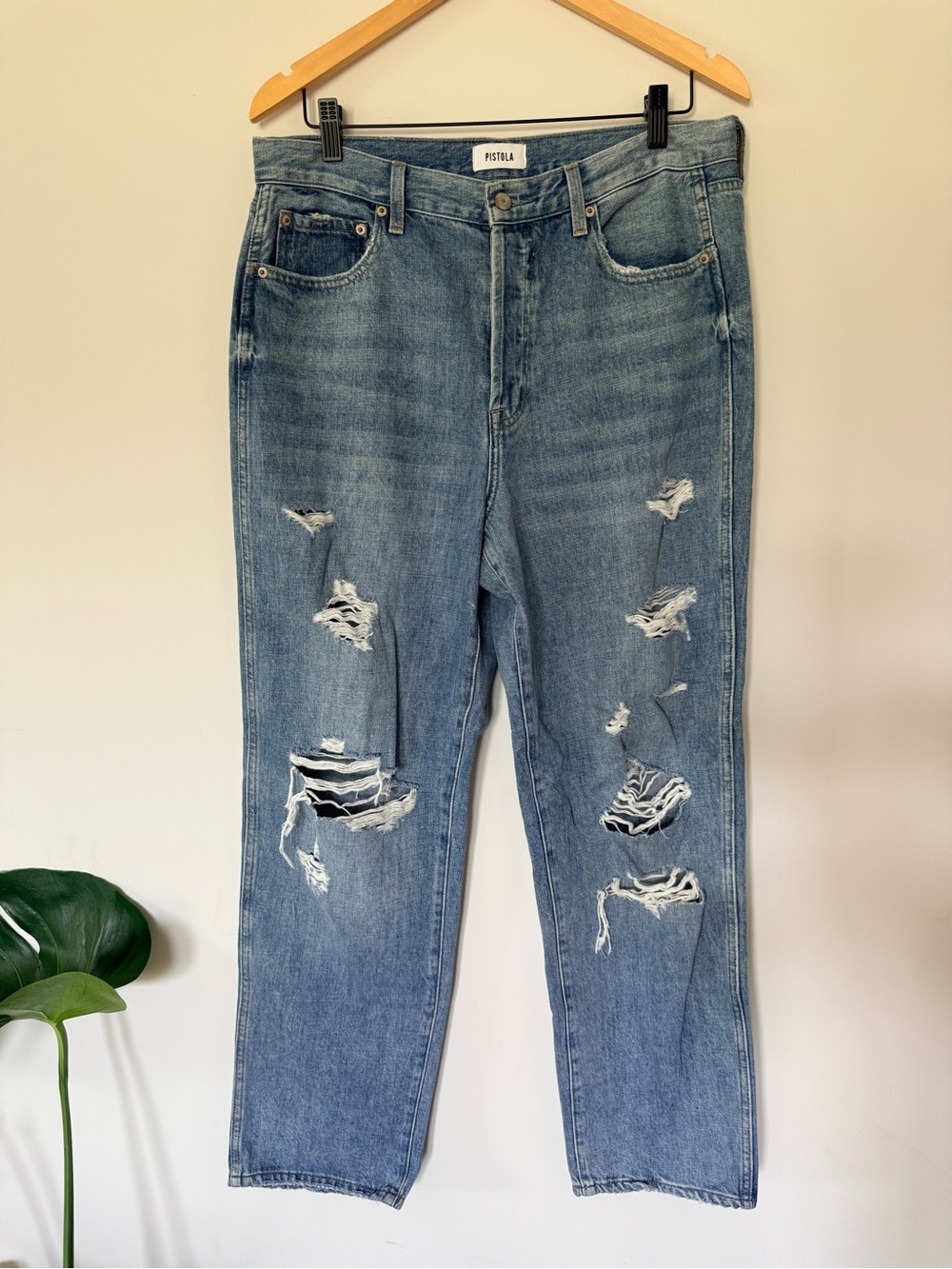 Pistola Distressed Denim